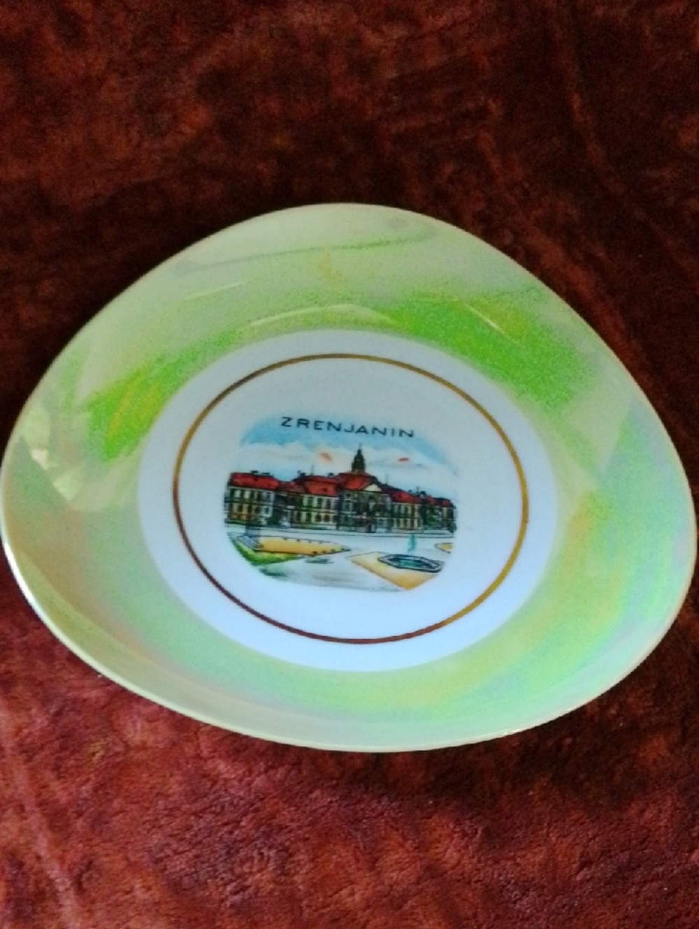 Decorative commemorative plate UNTER WEISS BACH